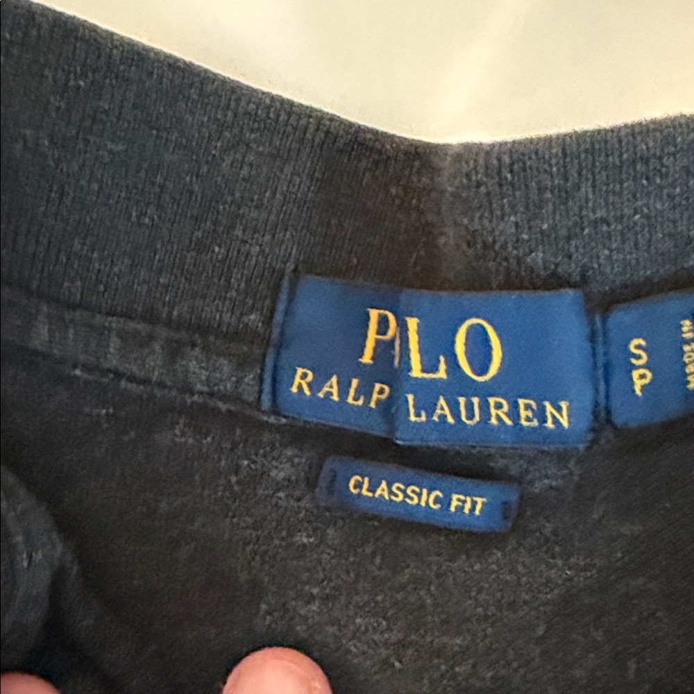Ralph Lauren Men's Charcoal Polo Shirt - Picture 3 of 3